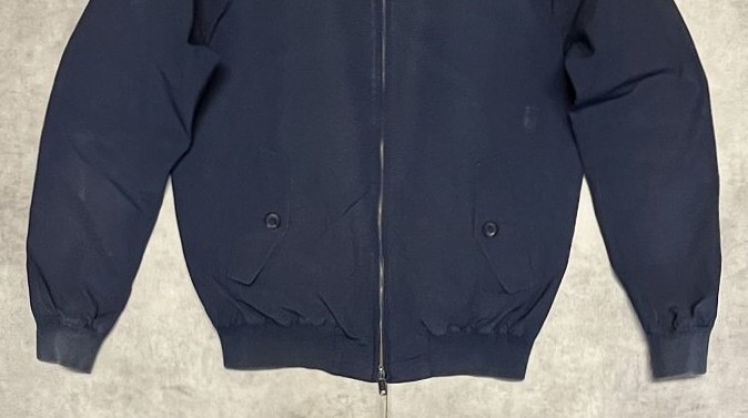 画像: BARACUTA G9 ハリントンジャケット フェードネイビー イングランド製 (VINTAGE)