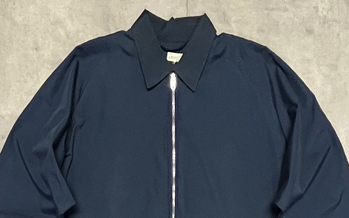 画像: 40'S THE ATHLETIC STORES ハリントンジャケット AEROコの字留めジップ ダークブルー (VINTAGE)