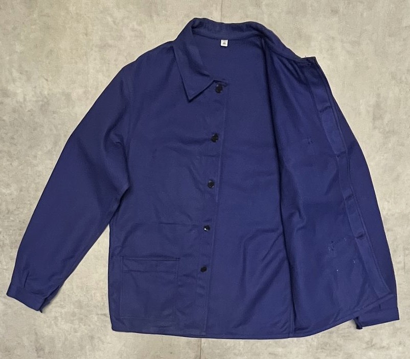 画像4: 60'S LE PIGEON VOYAGEUR フレンチワーク ワークジャケット カバーオール ブルー フランス製 (DEADSTOCK)