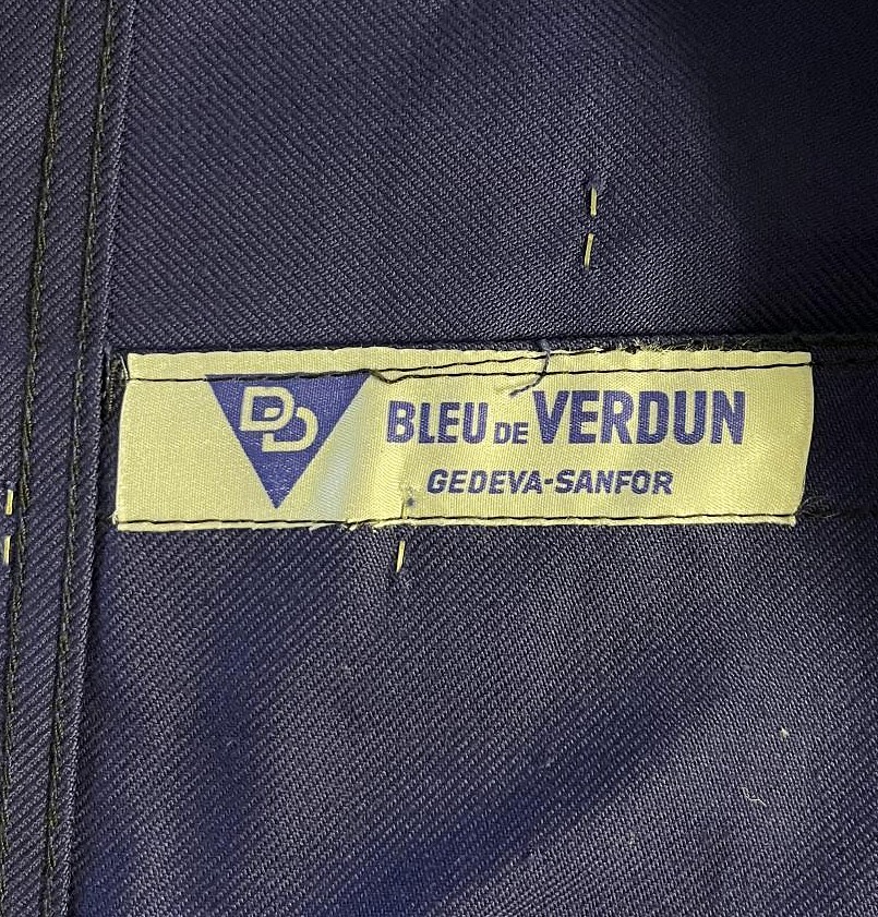 画像2: 60'S BLEU DE VERDUN フレンチワーク ワークジャケット カバーオール ブルー フランス製 (DEADSTOCK)