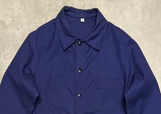 画像: 60'S LE PIGEON VOYAGEUR フレンチワーク ワークジャケット カバーオール ブルー フランス製 (DEADSTOCK)