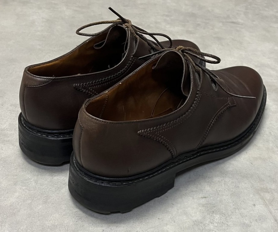 画像4: 80'S J.M.WESTON 554 旧ロゴ レザー ギリーシューズ ブラウン フランス製 (VINTAGE)