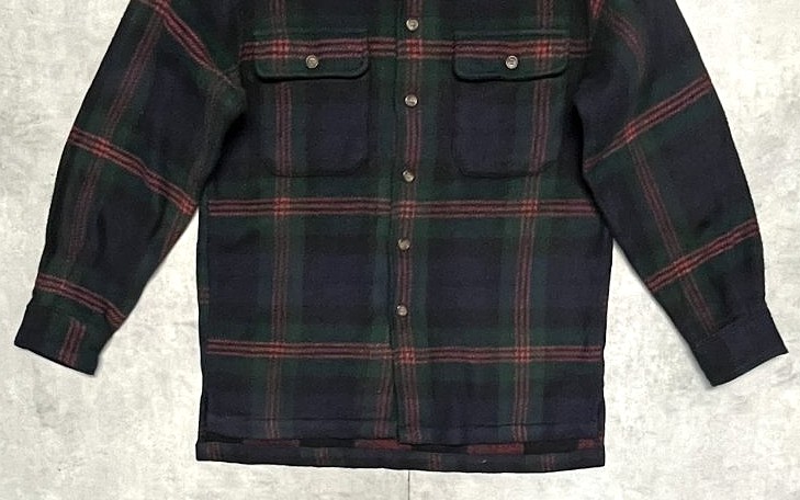 画像: 90'S GAP 旧タグ ウールシャツ チェック柄 (VINTAGE)
