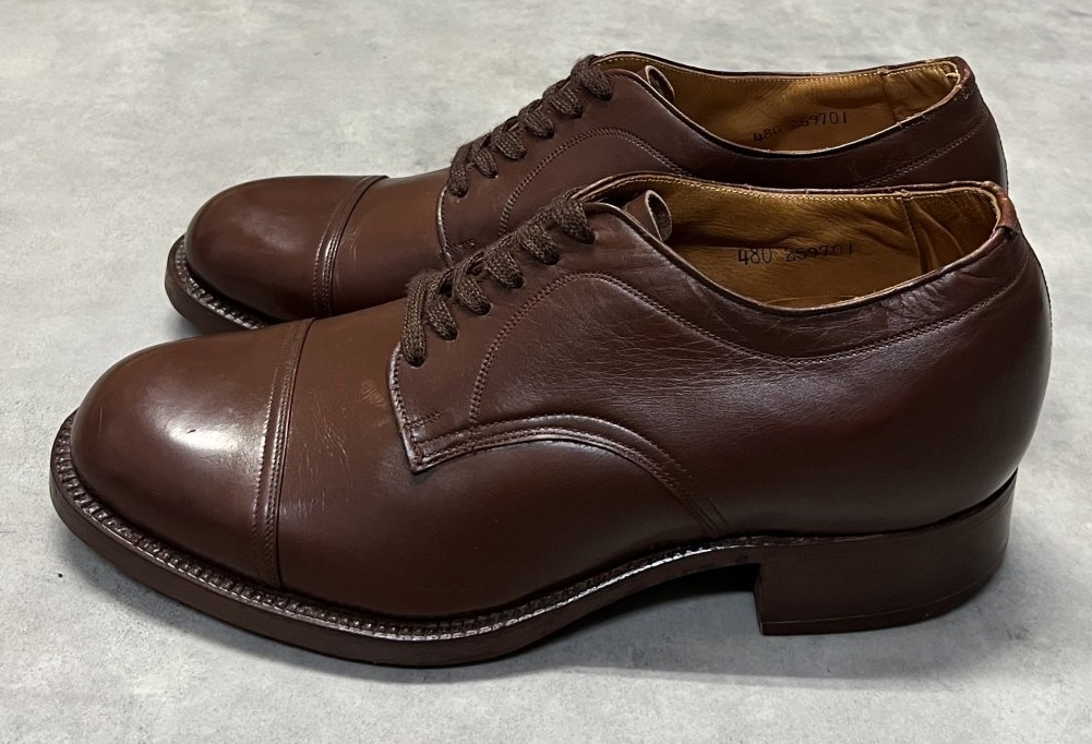 画像2: 70'S THE TALL SHOE ストレートチップ レザードレスシューズ ブラウン (MINT CONDITION)