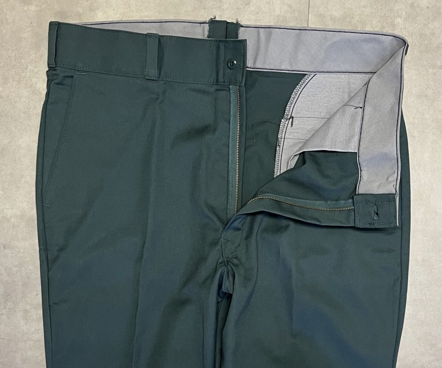 画像: 80'S DICKIES "INDUSTRIAL WEAR" ワークパンツ ダークグリーン USA製 (DEADSTOCK)