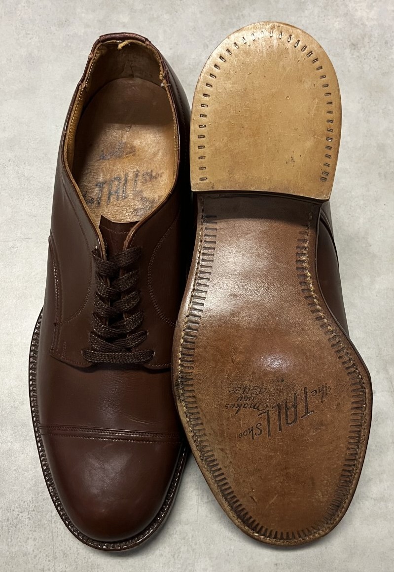 画像: 70'S THE TALL SHOE ストレートチップ レザードレスシューズ ブラウン (MINT CONDITION)