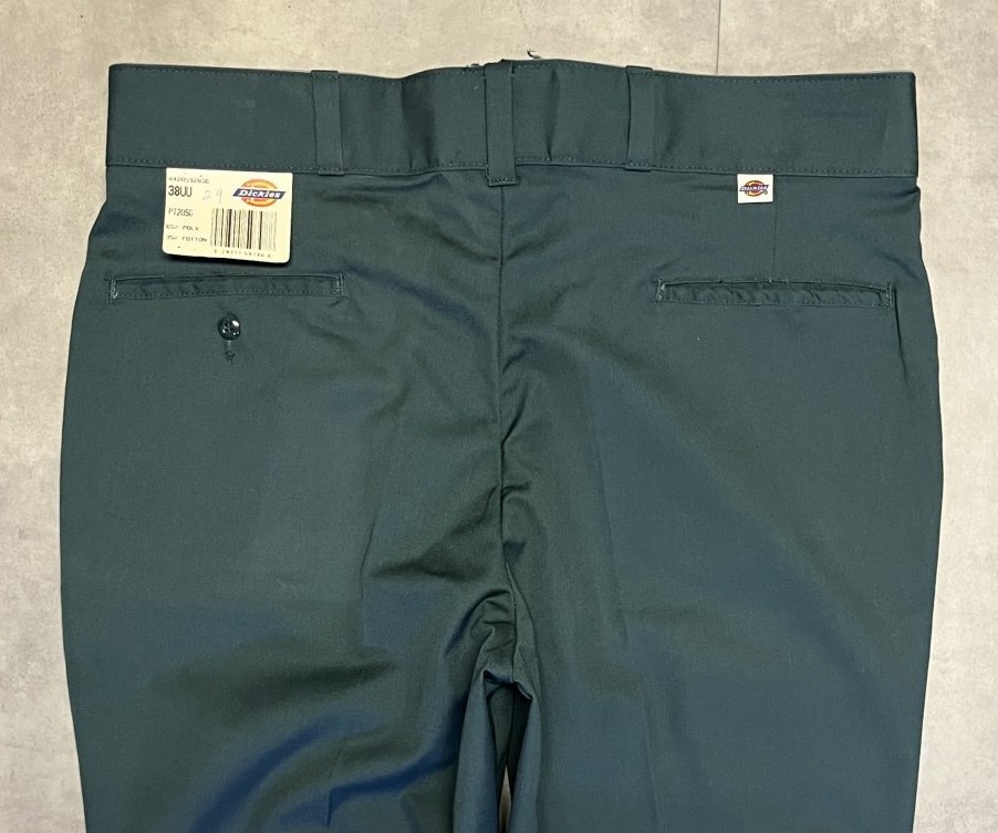 画像: 80'S DICKIES "INDUSTRIAL WEAR" ワークパンツ ダークグリーン USA製 (DEADSTOCK)