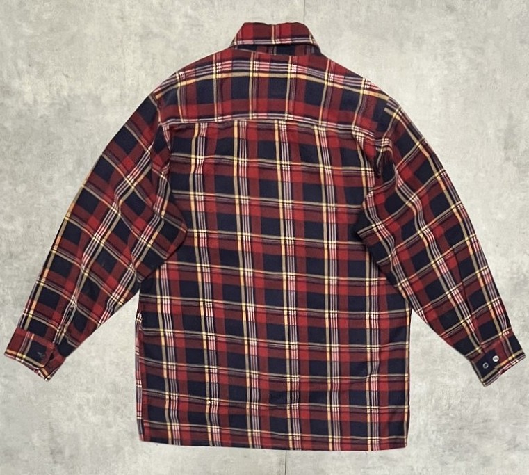 画像4: 90'S SAUGATUCK プリントネル フランネルシャツ チェック柄 (VINTAGE)