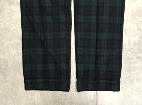 画像: 70'S PENDLETON ウールパンツ TALONジップ ブラックウォッチ USA製 (VINTAGE)