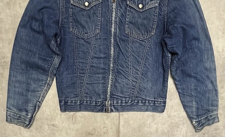 画像: 70'S MONTGOMERY WARD 101 裏地ブランケット デニムジャケット インディゴ (VINTAGE)