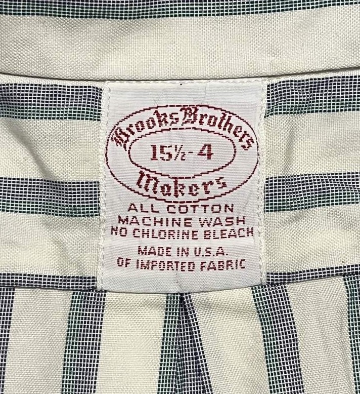 画像2: 80'S BROOKS BROTHERS "MAKERS" 6ボタン オックスフォード BDシャツ ストライプ USA製 (VINTAGE)