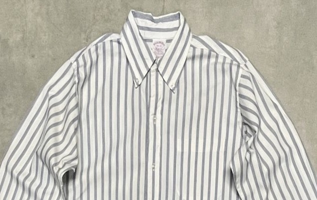 画像: 80'S BROOKS BROTHERS "MAKERS" 6ボタン オックスフォード BDシャツ ストライプ USA製 (VINTAGE)