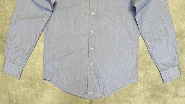 画像: 90'S RALPH LAUREN "DOUGLAS TAB" タブカラー ポプリンシャツ ブルー (VINTAGE)