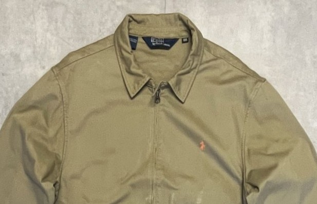 画像: 90'S RALPH LAUREN 三角タグ チンスト付き ドリズラージャケット タン (VINTAGE)