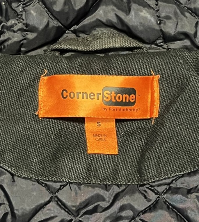画像2: 00'S CORNER STONE BY PORT AUTHORITY 裏地キルティング ダックジャケット ブラック (VINTAGE)