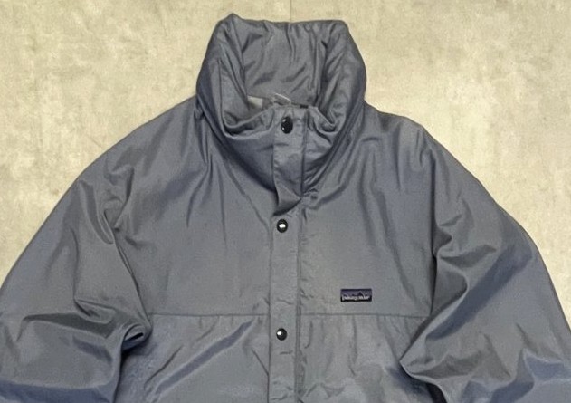 画像: 80'S PATAGONIA 旧タグ フード付き スナップボタン ナイロンジャケット グレー (VINTAGE)
