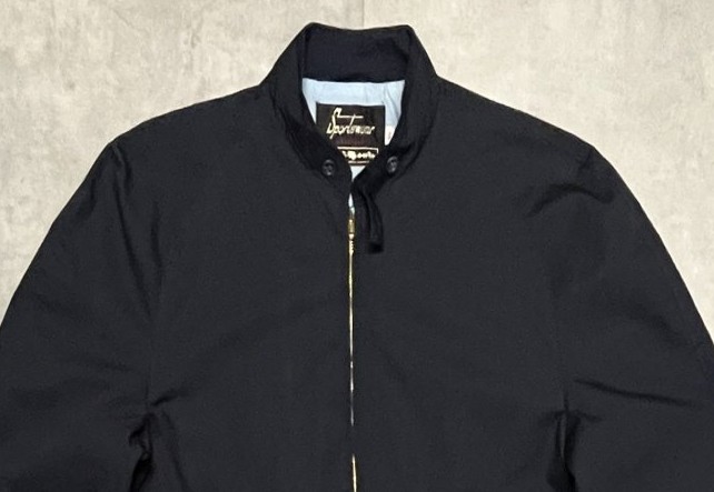 画像: 70'S SEARS "SPORTSWEAR" チンスト付き スタンドカラー ドリズラージャケット ダークネイビー (VINTAGE)