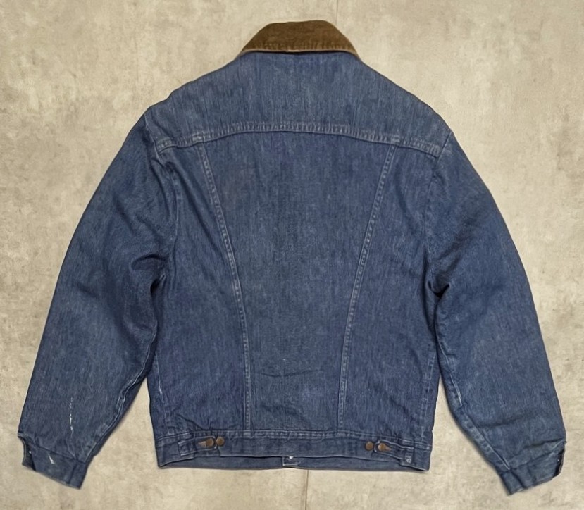 画像4: 70'S WRANGLER 裏地ボア デニムジャケット インディゴ USA製 (VINTAGE)