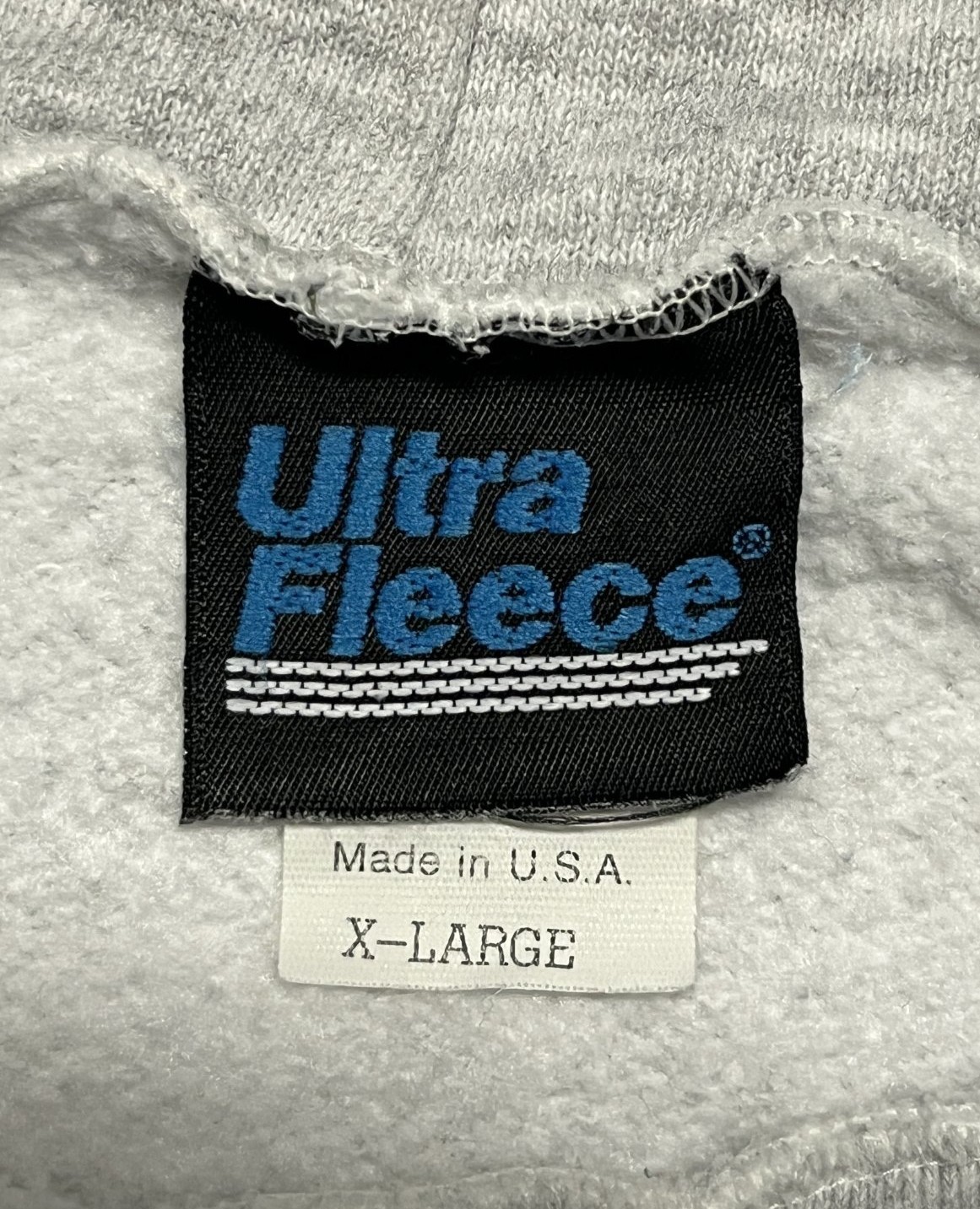 画像2: 90'S ULTRA FLEECE プルオーバー スウェットパーカー ヘザーグレー USA製 (VINTAGE)