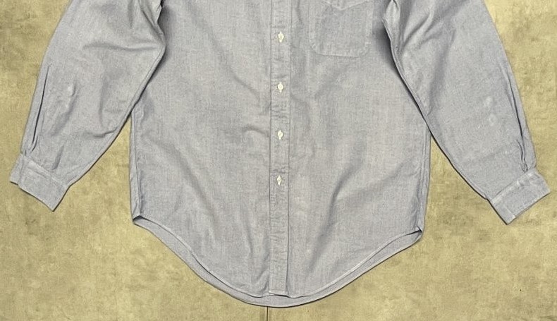 画像: 80'S BROOKS BROTHERS "MAKERS" オックスフォード BDシャツ ブルー USA製 (VINTAGE)