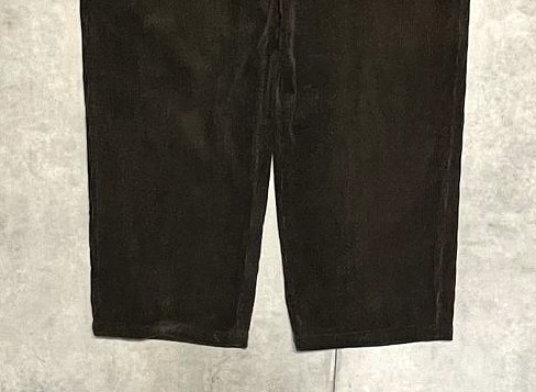 画像: 90'S RALPH LAUREN "ANDREW PANT" ツープリーツ 太畝 コーデュロイパンツ ダークブラウン (VINTAGE)