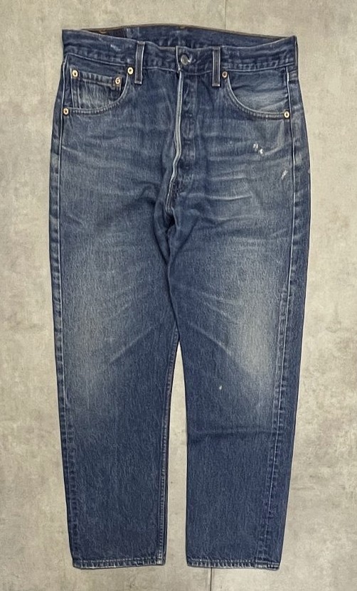 画像1: 90'S LEVIS 501 デニム インディゴ W36L31 USA製 (VINTAGE)