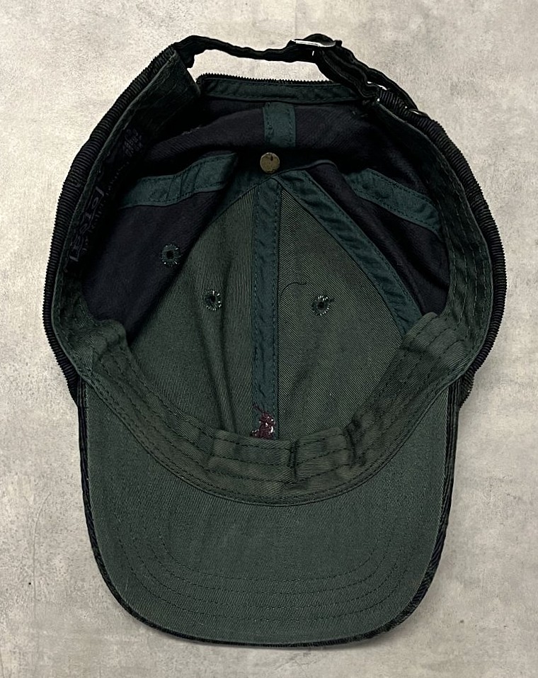 画像5: 90'S RALPH LAUREN ロゴ刺繍 コーデュロイ ベースボールキャップ チェック柄 (VINTAGE)