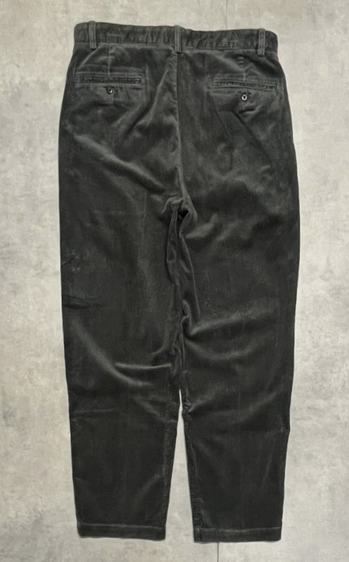 画像3: 90'S RALPH LAUREN "ANDREW PANT" ツープリーツ 太畝 コーデュロイパンツ チャコール (VINTAGE)