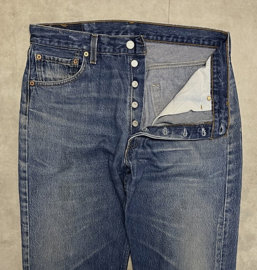 画像: 90'S LEVIS 501 デニム インディゴ W36L31 USA製 (VINTAGE)
