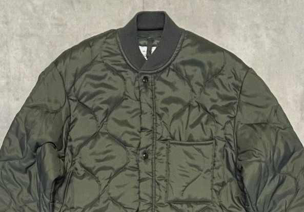 画像: 90'S アメリカ軍 USAF "CWU-9/P" キルティング ライナージャケット セージグリーン (MINT CONDITION) 