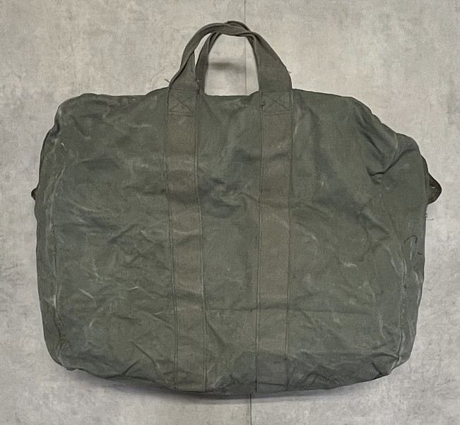 画像8: 80'S アメリカ軍 USAF コットンキャンバス フライヤーズキットバッグ オリーブ (VINTAGE)