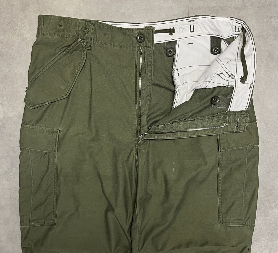 画像: 60'S アメリカ軍 US ARMY "アルミジップ" M-65 フィールドパンツ M-R (VINTAGE)