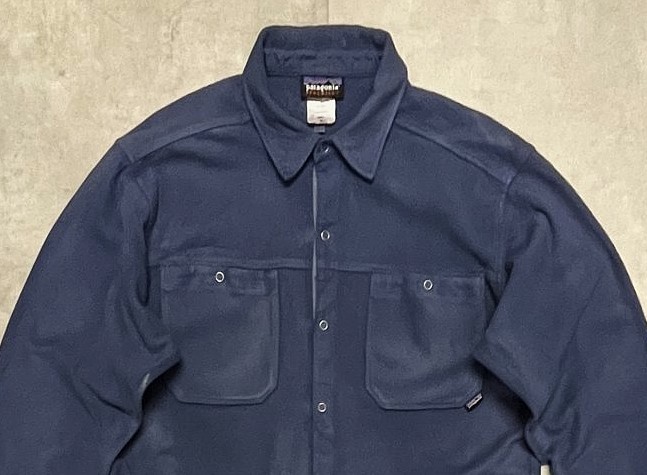 画像: 00'S PATAGONIA "SYNCHILLA" ドットスナップボタン フリースシャツ ブルー (VINTAGE)
