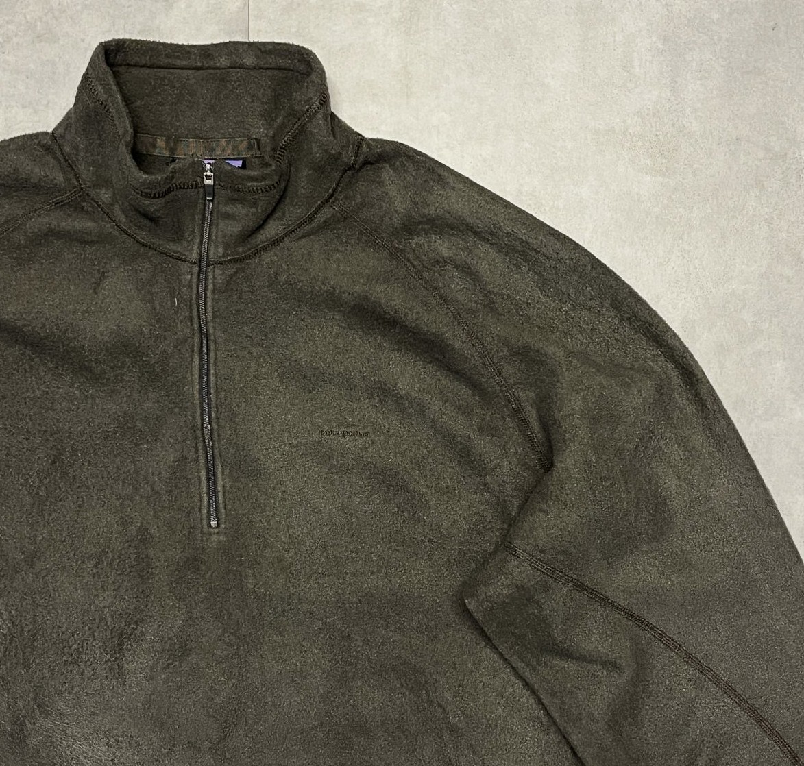 画像: 00'S PATAGONIA "SYNCHILLA" ハーフジップ プルオーバーシャツ ブラウン (VINTAGE)