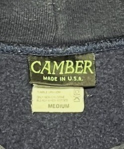 画像2: 90'S CAMBER ヘビーウエイト スウェットパーカー ネイビー USA製 (VINTAGE)
