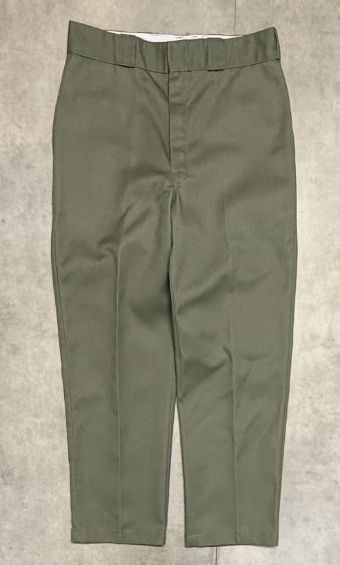 画像1: 80'S LL Bean "DICKIES製" ワークパンツ オリーブ W36L31 USA製 (VINTAGE)