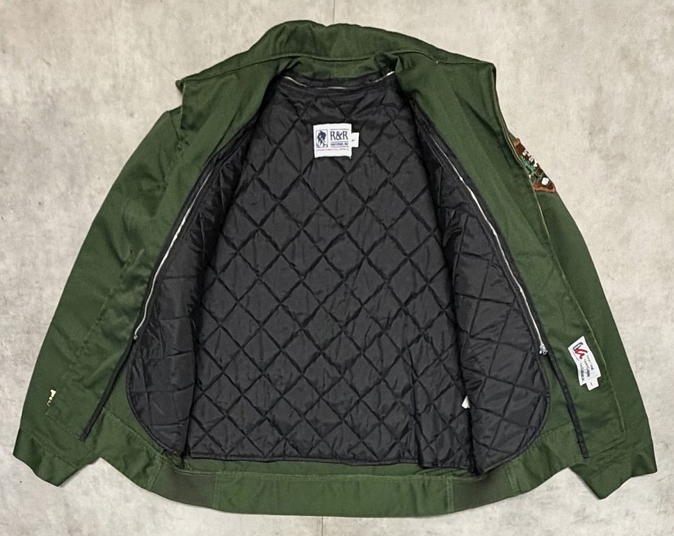 画像5: 90'S NATIONAL PARK SERVICE キルティングライナー付き ワークジャケット オリーブ (VINTAGE)