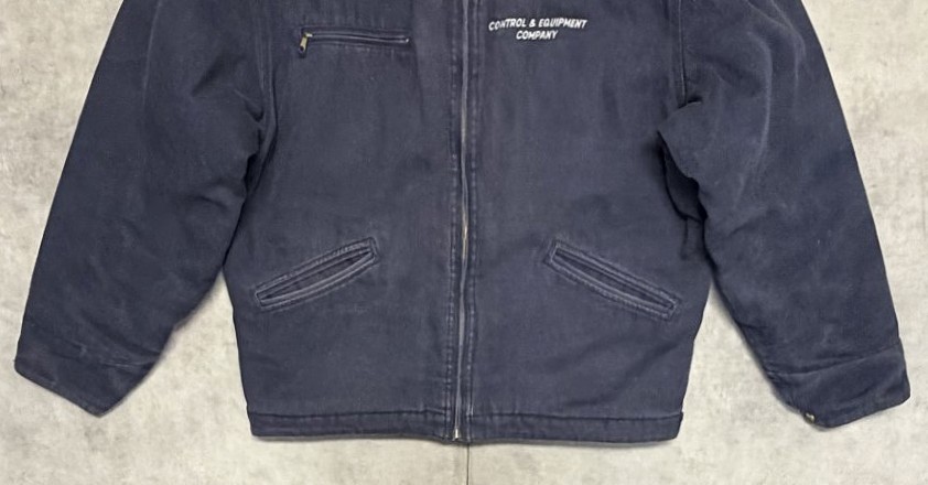 画像: 00'S VP SPORT 裏地キルティング ワークジャケット ネイビー (VINTAGE)