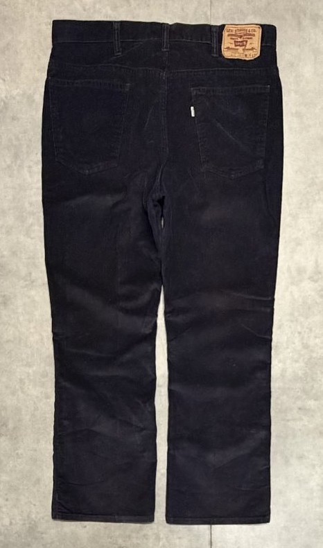画像4: 80'S LEVIS 517 コーデュロイパンツ ネイビー 42TALONジップ W38L30 USA製 (VINTAGE)