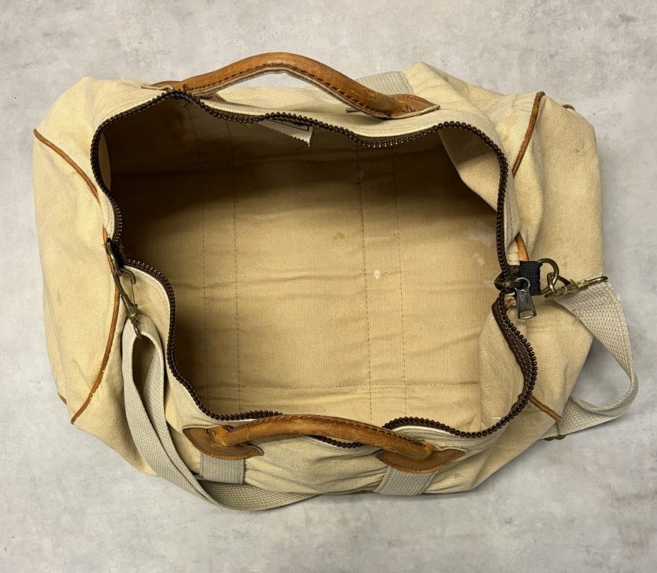画像8: 80'S LL Bean ギザタグ キャンバス/レザー ダッフルバッグ タン USA製 (VINTAGE)