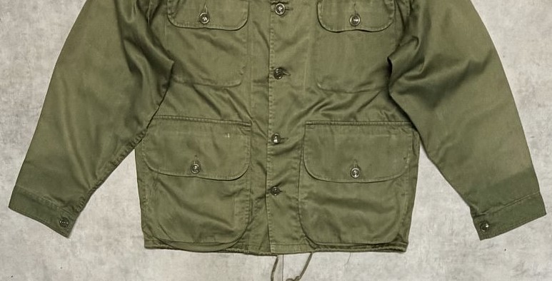 画像: 60'S LL Bean "筆記体タグ" ワーデンジャケット オリーブ USA製 (VINTAGE)