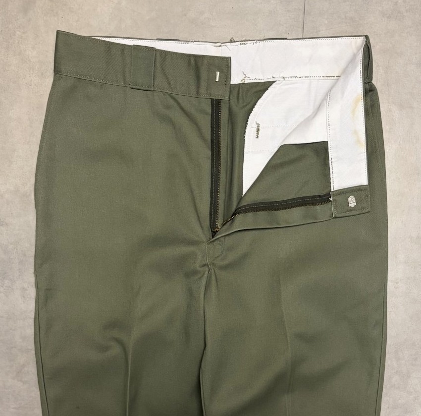 画像: 80'S LL Bean "DICKIES製" ワークパンツ オリーブ W36L31 USA製 (VINTAGE)