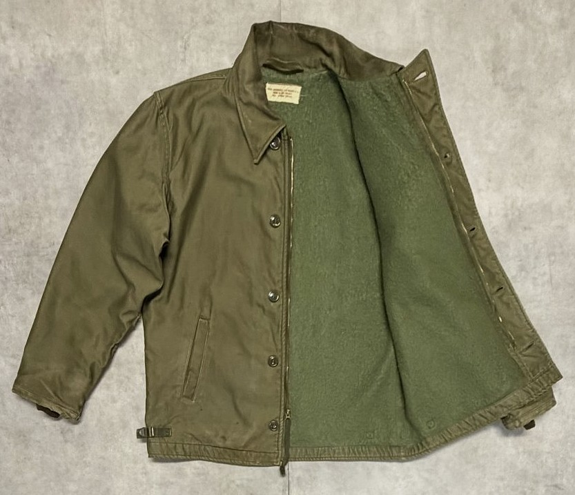 画像5: 60'S アメリカ軍 US NAVY "A-2" 初期モデル 三角フラップ デッキジャケット (VINTAGE)