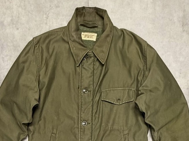 画像: 60'S アメリカ軍 US NAVY "A-2" 初期モデル 三角フラップ デッキジャケット (VINTAGE)