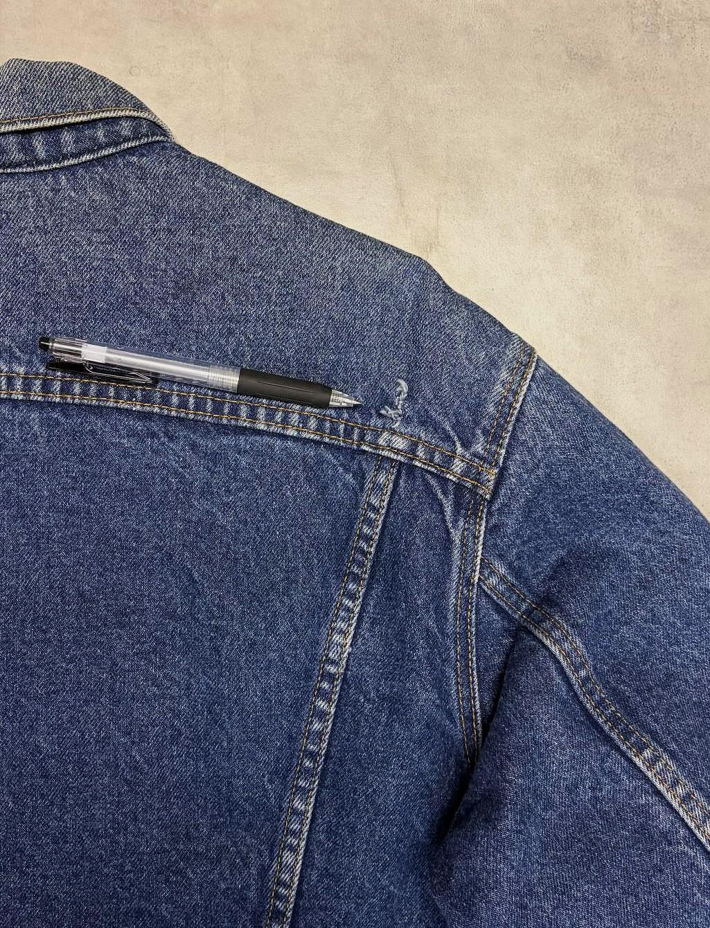 画像7: 80'S LEVIS "71506" スモールe 4thモデル 裏地ブランケット デニムジャケット インディゴ 46L USA製 (VINTAGE)