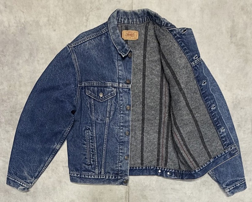 画像5: 80'S LEVIS "71506" スモールe 4thモデル 裏地ブランケット デニムジャケット インディゴ 46L USA製 (VINTAGE)