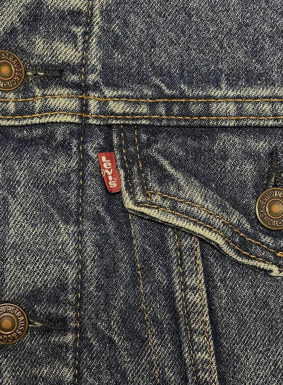 画像3: 80'S LEVIS "71506" スモールe 4thモデル 裏地ブランケット デニムジャケット インディゴ 46L USA製 (VINTAGE)