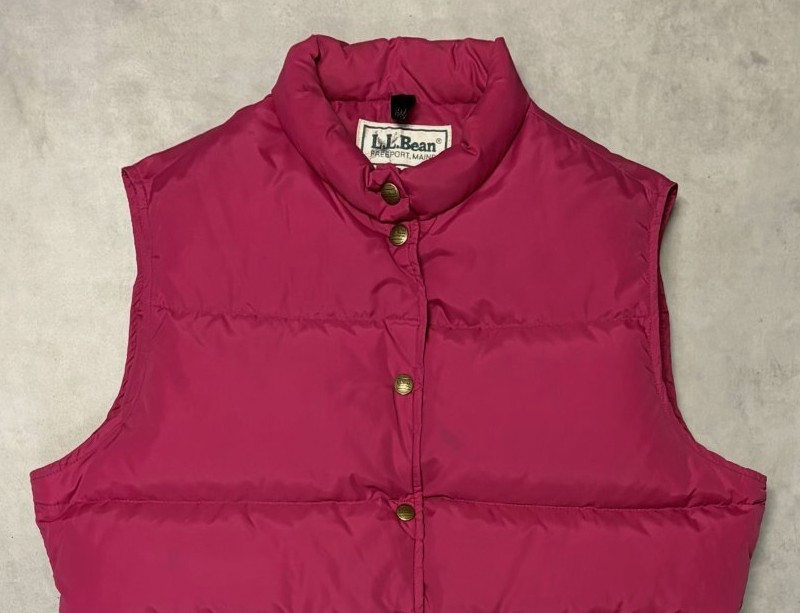 画像: 80'S LL Bean グースダウン ダウンベスト マゼンタ USA製 (VINTAGE)