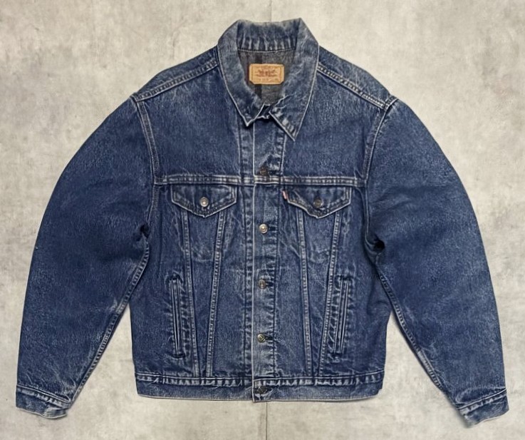 画像1: 80'S LEVIS "71506" スモールe 4thモデル 裏地ブランケット デニムジャケット インディゴ 46L USA製 (VINTAGE)