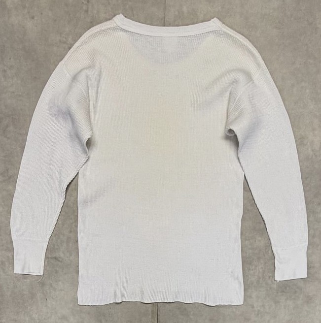 画像3: 70'S SEARS コットン100% サーマル 長袖 Tシャツ ホワイト USA製 (VINTAGE)